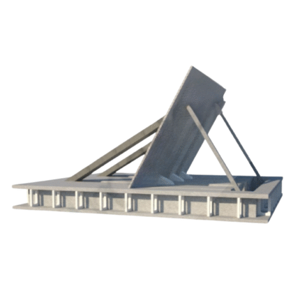 M50 M30 Wedge Bariyer Sığ Montaj Blok Bariyer