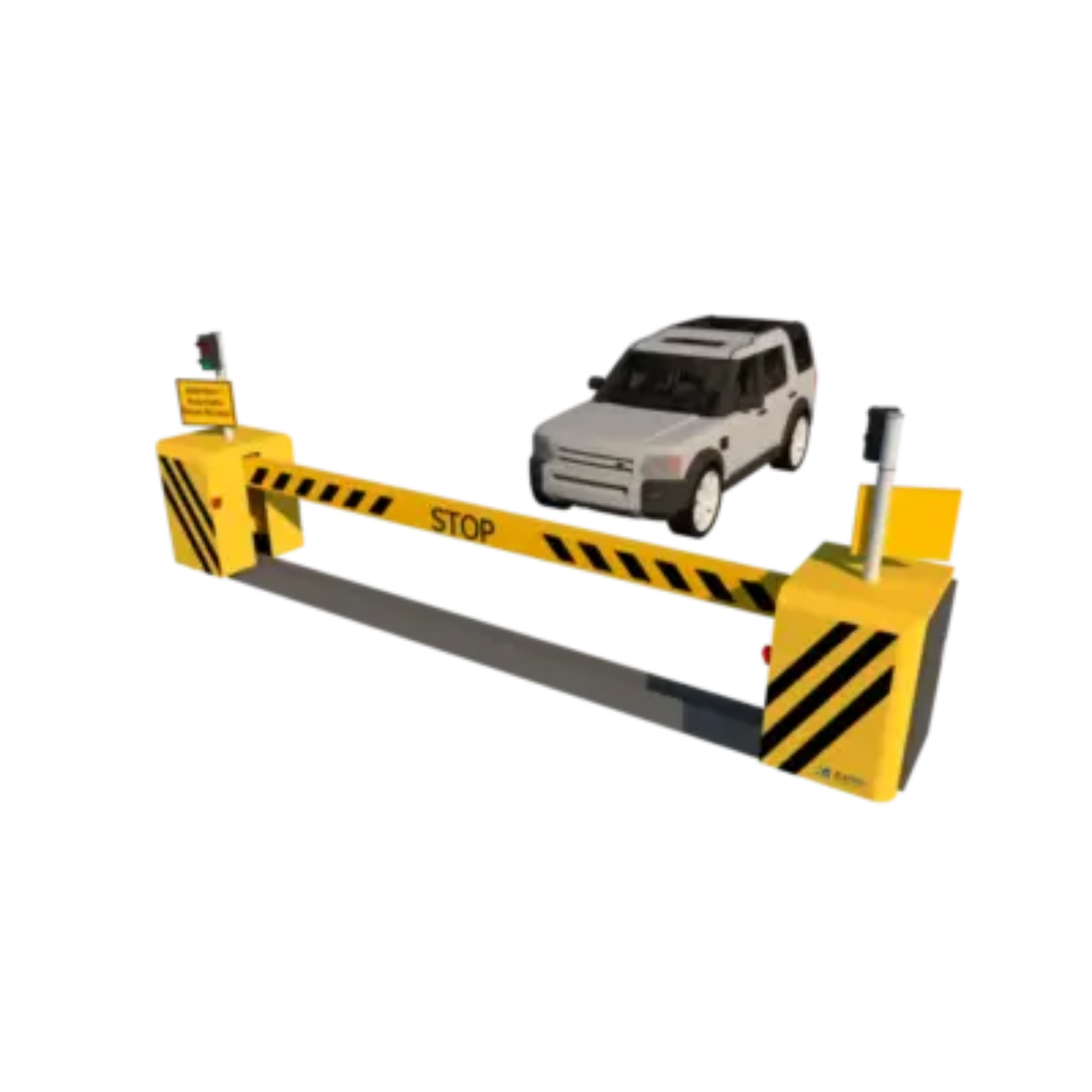 Zemine İnip Yükselen Kollu Bariyer